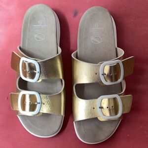 Size 39 Sabatini (9) really fun gold shoes for the rest of summer and fall.